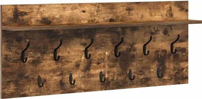 Zdjęcie produktu dla vidaXL Naścienna szafka nocna dąb wędzony 100 x 40 x 12 cm