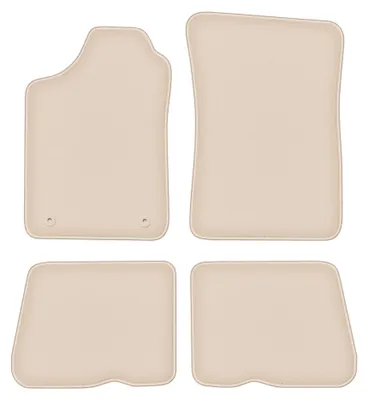 Productafbeelding van Velours automatten voor Renault 19 1988-1996 (cabrio/hatchback) – 4-delig, beige, op maat – Wielganizator FORTUNA