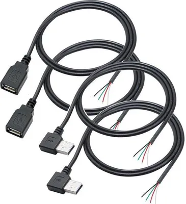 Image de Câble USB-C à angle droit de 90 degrés, longueur 100 cm
