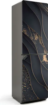 Zdjęcie produktu dla Fale z delikatnym akcentem - Magnetyczna osłona na lodówkę - Magnetyczna folia dekoracyjna do kuchni - dekoracja z magnesem na lodówkę - samoprzylepna tablica magnetyczna - folia magnetyczna na drzwi lodówki - 60x205 cm