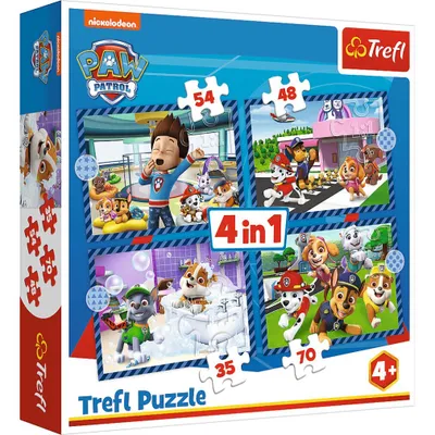 Produktbild von TREFL Puzzle Paw Patrol: Hundeangelegenheiten 4in1 ( 35,48,54,70 Teile)