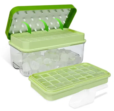 Imagen del producto de Dispensador de hielo con tapa, para 64 cubitos de hielo