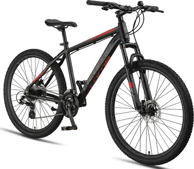 Image de Licorne Bike Diamond Plus - VTT 29 pouces / 27,5 pouces, transmission Shimano 24 vitesses, freins à disque hydrauliques, fourche suspendue verrouillable, blocage rapide des roues avant & arrière