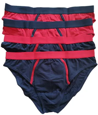 Produktbild von 4er-Pack Herrenslips Slip aus Baumwolle Männer Unterhosen, Gr. 9