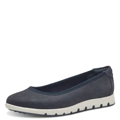 Produktbild von s.Oliver Damen Ballerina sportlich Slip-On 5-22100-42, Größe:38 EU, Farbe:Blau