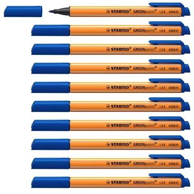 Image de STABILO GREENpoint stylo fin Bleu 1 pièce(s)