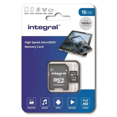 Immagine prodotto di Integral - Speicherkartenintegral Micro V10 16GB | Acquista una confezione da 1 pezzo