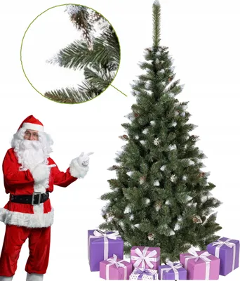 Produktbild von Künstlicher Weihnachtsbaum Diamond Pine Premium 220 cm beschneit Metallständer