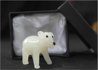 Productafbeelding van Schattig IJsbeer Glasbeeldje voor Dierenliefhebbers