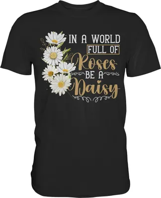 Produktbild von Gänseblümchen Shirt Garten Gänseblumen Spruch Gärtner T-Shirt – Black / S