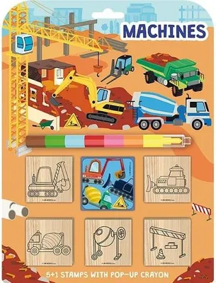 Obrázek produktu pro Stroje - Razítka 5+1 s voskovkou