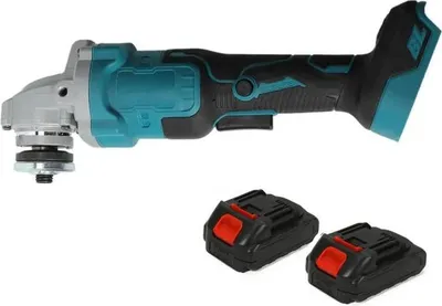Immagine prodotto di Smerigliatrice angolare, controllo a 3 velocità, motore brushless, con 2 batterie