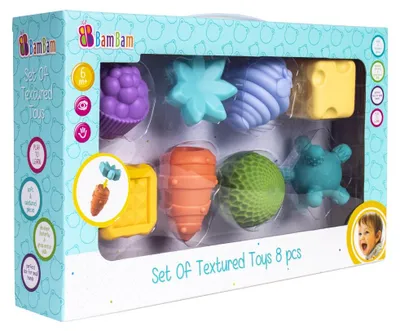 Obrázok produktu pre Sada 8 kusov senzorických hračiek – BamBam