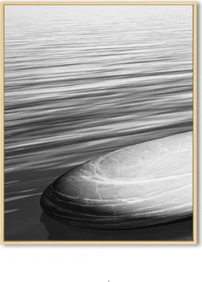 Produktbild von TPFLiving Kunstdruck LW-435 (OHNE RAHMEN) Poster - Leinwand - Wandbild - Hochauflösender Giclée-Druck, langlebig und hochwertig - Graue und gelbe Steine auf grauem Hintergrund -  - Größe: 60x80cm