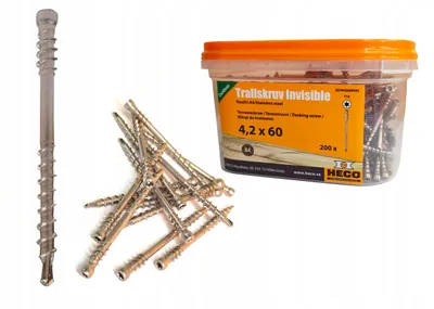 Image de Heco Decking screws 4.2x60 A4, 200 pcs.