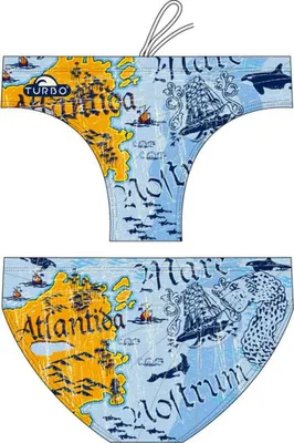 Produktbild von Turbo Atlantida Badeslip Orange,Blau 2XL Mann Orange,Blau 2XL