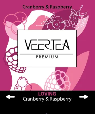 Produktbild von Veertea, Tee Set, Himbeere und Cranberry - Frucht & Kräutertee, 500 Beutel