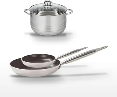 Image de Lot 2 Poêles 24/32 cm & Faitout 24 cm Elo Bistro Line