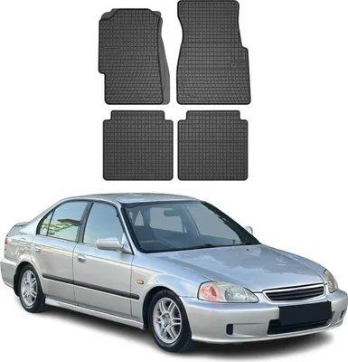 Image de Tapis de Sol pour Honda Civic 1995-2001 Caoutchouc Noir