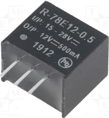 Produktbild von 1x Wandler: DC/DC  IAusg: 500mA SIP3 R-78E12-0.5 DC/DC Wandler 6W UEing: 15÷28V
