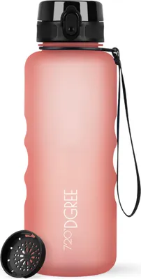 Produktbild von 720°DGREE Trinkflasche uberBottle softTouch mit Sieb flamingo pink 1,5l