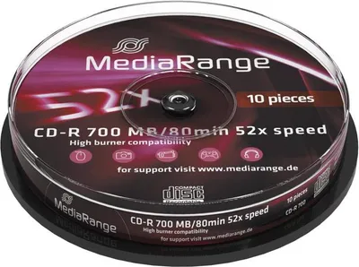 Produktbild von CD-R 700 MB (52fach, 10 Stück)