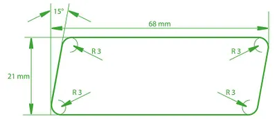Produktbild von WOODTEX | 4 m | Naturbelassenes Fassadenholz Rhombusprofil Sibirische Lärche, Witterungsbeständige Holzfassade, Doppelrhombusprofil für Außenbereich, Fassadenverkleidung Carport Sichtschutz