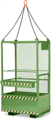 Produktbild von R+R Industrietechnik Arbeitskorb Typ RAK-Kranbar 1200x800x2200mm RAL6011 Resedagrün