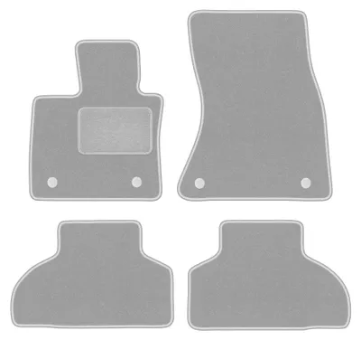 Image de Tapis de sol en moquette pour BMW X5 F15 2013- (SUV) – jeu 4 pièces, gris, sur mesure – Wielganizator OSLO