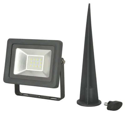 Produktbild von UniTec LED Wand-Strahler mit Erdspieß anthrazit 7 W 850 lm