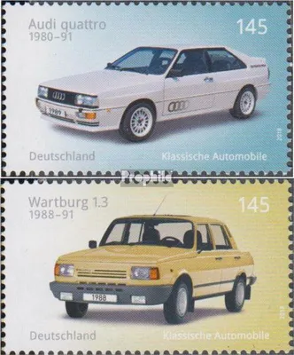Produktbild von Briefmarken BRD (BR.Deutschland) 2018 Mi 3367-3368 (kompl.Ausg.) gestempelt Autos