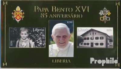 Produktbild von Briefmarken Liberia 2012 Mi Block622 (kompl.Ausg.) postfrisch Papst Benedikt XVI.