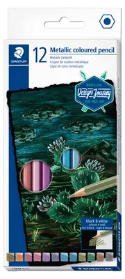 Produktbild von STAEDTLER 146M Metallic Farbstift Etui mit 12 Farben