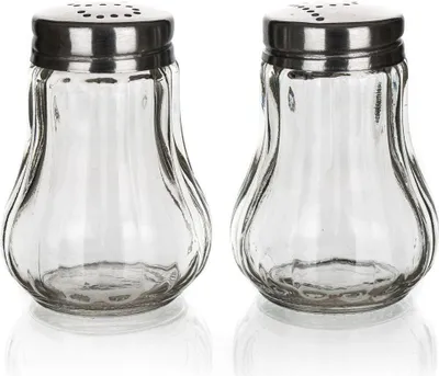 Obrázek produktu pro Solnička a pepřenka MONO 40ml sklo/nerezová ocel (2ks) kulatá