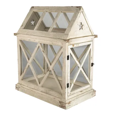 Obrázok produktu pre Clayre & Eef Dekoratívny podnos na semená 54x35x66 cm biele drevo