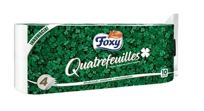 Zdjęcie produktu dla Foxy Quatrefeuilles Papier Toaletowy 4-warstwowy 10 rolek