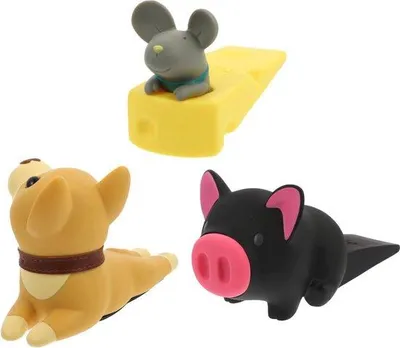 Produktbild von PVC-Türenstopper - 3 Stück PVC-Türenbügel und Gangblockierung