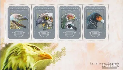 Produktbild von Briefmarken Guinea 2014 Mi 10802-10805 Kleinbogen (kompl. Ausgabe) postfrisch Raubvögel