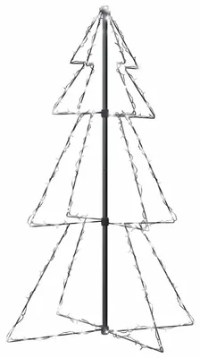 Obrázek produktu pro vidaXL Vánoční stromek ve tvaru kužele se 160 LED diodami v interiéru a exteriéru 78x120 cm