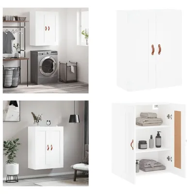 Immagine prodotto di vidaXL Armadio a muro bianco 69,5x34x90 cm Materiale a base di legno - Armadio a muro - Armadio a muro - Armadio - Armadio a muro