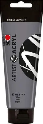 Produktbild von Marabu Künstler-Acrylfarbe Artist Acryl 120 ml silber