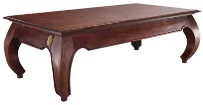 Immagine prodotto di MASSIVMOEBEL24 | tavolino da salotto in legno di Acacia 135x70x40 nougat laccato OPIUM #616