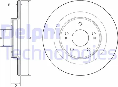 Immagine prodotto di DELPHI disco freno BG4924C