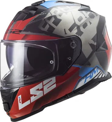 Image de LS2 FF800 Storm Sprinter casque, noir/gris/rouge, XS (53/54)