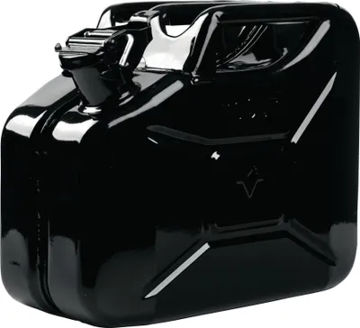 Image de Bidon d'essence 10 l, noir RAL 9005, tôle d'acier 0,9 mm, L 345 x l 165 x H 275 mm, VALPRO