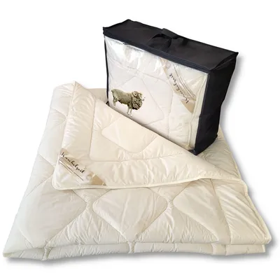 Produktbild von Merino Schafschurwolle Ganzjahresdecke Kuschelzeit in 200x220 cm 41514