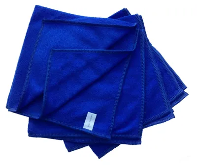 Produktbild von 10 Mikrofasertücher Reinigungstuch Poliertuch Microfasertücher Putztuch 40x40cm blau
