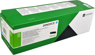 Obrázok produktu pre Lexmark 20N20C0, 1500 strany, Azúrová, 1 kusov