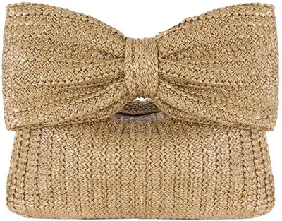 Produktbild von Luxus Clutch aus Rattan für Damen, gehäkelt, Sommer