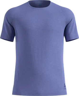Lila Odlo Essential 365 T-Shirt mit Rundhalsausschnitt und kurzen Ärmeln